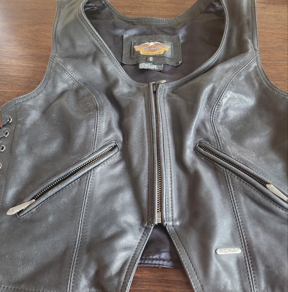 Harley-Davidson Black Leather Vest
